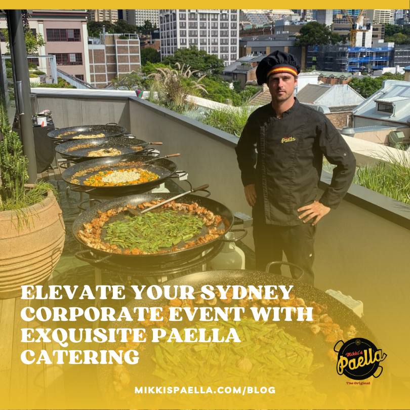 sydney corporate event catering paella